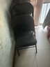 星奇堡星奇堡折叠椅培训椅靠背椅家用餐椅便携户外办公椅会议椅宿舍电脑 升级软包黑色 实拍图
