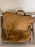 裘真【宋佳同款】植鞣羊皮信使双肩包大容量上班通勤休闲背包新款 大象灰-大号 实拍图