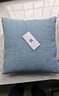 海澜之家（HLA）棉麻抱枕靠枕轻奢超柔简约靠背垫客厅靠枕套含芯纯色靠包沙发靠垫 简约 卡其 枕套+枕芯【45*45cm】 实拍图