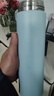 米家旋盖杯 保温杯 316不锈钢真空水杯 便携大容量咖啡杯 500ml雾蓝色 实拍图