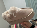 2026新款棉拖鞋女毛绒女士单鞋外穿雪地靴家居棉鞋防滑棉拖毛毛拖 8809雪地靴-米色 38 -39适合37-38 实拍图