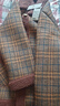 婉荷中老年女装气质加绒加厚外套翻领格子棉衣大衣中年妈妈短棉袄棉服 实拍图