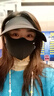 目丸防晒帽女防紫外线遮阳帽男遮脸太阳帽子大帽檐骑车跑步夏季空顶帽 黑色无痕 实拍图