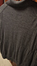 优衣库女装精纺美利奴羊毛POLO领针织衫/通勤478333 07 青灰色 3XL /170/108C 实拍图
