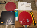 729 乒乓球拍胶皮套胶粘性 普及对套训练型 1红1黑装 42度 实拍图
