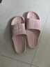 IQGD 拖鞋男女地板拖鞋软底情侣防滑浴室 粉色 38-39【适合37-38】  实拍图