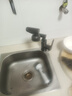 家用水龙头招财猫双控冷热万向旋转厨房机械洗手盆卫生间高级面盆 (枪灰[冷热龙头+80CM管] 招财猫) 实拍图