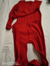 红豆儿童内衣套装纯棉男女童秋衣裤本命年鸿运大红色新年福H1009 160 实拍图