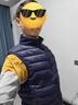 鸭鸭（YAYA）反季冬装羽绒马甲男女轻薄款修身短款保暖运动休闲冬季外套KXM 藏青色 L （男女款） 实拍图