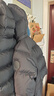 保姆鹅  【风墙】儿童羽绒服宝宝中长款护脸加厚外套保暖童装[NG2664] 炭黑 130 实拍图