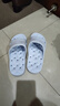 BAIHOU白猴侧漏水防滑按摩镂空男女情侣学生浴室洞洞凉拖鞋 粉红37-38 实拍图