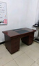 信京 办公桌电脑桌办公室老板桌家用经典油漆电脑桌1.2米（红棕色） 实拍图