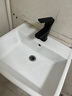 柯鲸 洗手盆方形立柱盆卫生间陶瓷洗手池台盆阳台洗脸盆面盆洗组合 C款立柱盆+下水配件+冷热龙头 实拍图