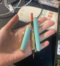 得力（deli）钢笔式毛笔 软笔书法练习毛笔小楷笔可加墨可换芯 成人初学者学生入门字帖练字礼物 (石绿)父亲节 实拍图