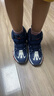 巴布豆童鞋冬季加绒保暖儿童靴子男童雪地靴116545099藏青蓝/米33 实拍图