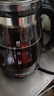 煮茶器养生壶喷淋式煮茶壶烧水壶电热水壶蒸茶壶 蒸茶器 泡茶壶围炉煮茶 1L煮茶器【防干烧保护】 【加厚高硼硅玻璃】 实拍图