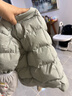 戴维贝拉（DAVE＆BELLA）童装女童羽绒内胆男童羽绒服儿童冬装90绒保暖衣服幼儿宝宝上衣 灰绿【DB15316】 90 cm（建议身高80-90cm） 实拍图