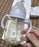好孩子（gb）吸管奶瓶 大宝宝一岁以上3-6岁PPSU耐摔宽口径大容量带手柄直饮杯 【粗管直管吸嘴】绅士灰18月+ PPSU 240ml（小奶量适用） 实拍图
