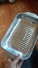 不锈钢烤鱼盘长方形深盘托盘鱼盘家用电磁炉专用烤鱼炉 双柄【32*19*5cm】浅款  无盖 实拍图