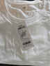 重磅纯棉短袖t恤男高档纯色印花休闲基础款内搭半袖打底衫 白色 S     80-105斤 实拍图