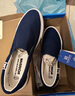 回力官方男女板鞋秋季透气一脚蹬帆布鞋男中老年爸爸老北京帆布鞋子男 蓝色/903【W标款】 42 实拍图