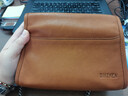 裘真信封包女链条斜挎单肩包休闲复古小包植鞣头层牛皮包包 焦糖色-小号 实拍图