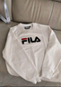 FILA 斐乐官方情侣款套头卫衣25秋冬季新款休闲宽松长袖加绒保暖上衣 【加绒款】正黑色-BK S 165/88A/S 实拍图