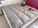 IZEIZIG双层羽绒床垫五星级酒店超软垫加厚白鹅绒双重垫被褥子家用床褥子 白色 120x200cm 实拍图