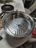 康巴赫蒸锅304不锈钢蒸笼食品级双层汤锅家用蒸煮炖燃气灶电磁炉通用 【加厚304不锈钢】 2层 28cm 实拍图