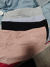锦度（jindu）平角内裤女士纯棉裆高腰收腹安全女式四角短裤 兰+灰+豆沙+黑 XXL 实拍图