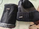 南极人毛线帽男保暖针织护耳冬加绒加厚包头套围脖帽子女N18M2519 黑色 实拍图