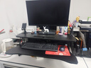 代斯克升降电脑桌升降架站立式工作台办公站立式气动电脑支架办公书桌 豪华气动无极升降—黑色80cm 实拍图
