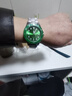 新款手表男士石英潮流商务钢带腕表 绿色水鬼 实拍图