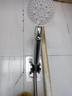 Rosecret【德国】增压淋浴花洒喷头全套强劲家用多功能洗澡手持莲蓬喷头 银色-单喷头+1.5米防爆软管+支架丨浴室浴霸一整套 硅胶出水孔密集大出水量畅享淋浴 实拍图