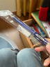派通（Pentel ）【热门商品】AX105W糖果色自动铅笔 0.5mm不易断芯学生绘图考试用活动铅笔尾带橡皮 蓝色单支装 实拍图