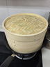 拜杰竹蒸笼 蒸笼蒸屉蒸格 商用家用小笼包子蒸笼 2层1盖27cm 实拍图