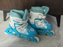 361°儿童轮滑鞋初学者男童女童溜冰鞋闪光轮旱冰鞋尺码可调节 蓝色M码 实拍图