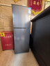 HYUNDAI（韩国现代）小冰箱迷你小型家用冷藏冷冻宿舍出租房办公室双开门二门电冰箱节能省电 118L灰【行业爆款+省电轻音】 实拍图