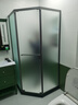 九牧（JOMOO）【定制】极窄小户型钻石移门整体淋浴房一体式淋浴隔断玻璃门E13 现货速发-枪灰光玻1000*1000*1900 实拍图