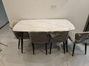 京东京造家居月星岩板餐桌 现代简约时尚客厅家用饭桌 1桌4椅1.6M 实拍图