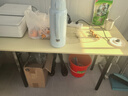 全品屋 可折叠桌电脑桌台式卧室简易书桌学习写字桌办公弹簧桌子长条桌 双层 长120CM*宽60CM*74CM 实拍图