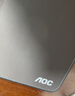 AOC全属性系列电竞游戏长款鼠标垫超大号1000*400*3mm加厚锁边办公键盘电脑书桌垫M351/93深灰 实拍图
