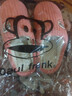 大嘴猴（paul frank）棉拖鞋女秋冬情侣时尚家居厚底毛绒保暖棉鞋男PF806 实拍图