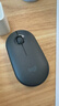 罗技（Logitech）时尚系列 PEBBLE鼠标 无线蓝牙鼠标 办公静音鼠标 女性鼠标对称鼠标 鹅卵石造型 石墨黑 实拍图