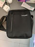 花花公子（PLAYBOY）单肩包男斜挎包休闲小背包男士包包大容量便携外出户外手机包黑色 实拍图
