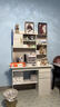 幻狐 （DREAM FOX ） 电脑桌台式家用带书架写字桌简约书桌书柜组合学生学习桌写字台 【升级豪华款】田园橡木色120CM 实拍图