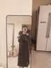 金羽杰明星同款90鸭绒冬季加厚保暖泡芙羽绒服女士长款面包服Y23806208Y 新黑格尔 S 适合120斤以下 实拍图