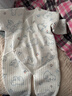 童泰婴儿衣服新生儿连体衣秋冬季夹棉保暖宝宝衣服纯棉蝴蝶哈衣2件装 蓝色小熊 66cm 实拍图