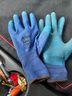 星宇 浸胶劳保手套 优耐保半挂乳胶压纹防滑耐用 工业工地工作木工钢筋工建筑防护手套 12付蓝色A688【耐磨透气柔软】大码L 实拍图