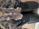 全洲狼 雪地靴男冬季新款东北棉鞋男大码抗寒防水加绒保暖轻便防滑靴子 黑色棉鞋-升级版 加绒 42 (260mm) 实拍图